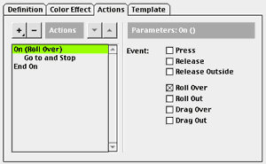 Adding a Mouseover Action